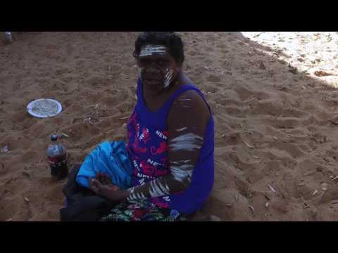 Preparing for Opening - Virginia Nundhirribala - Numburindi Festival 2016