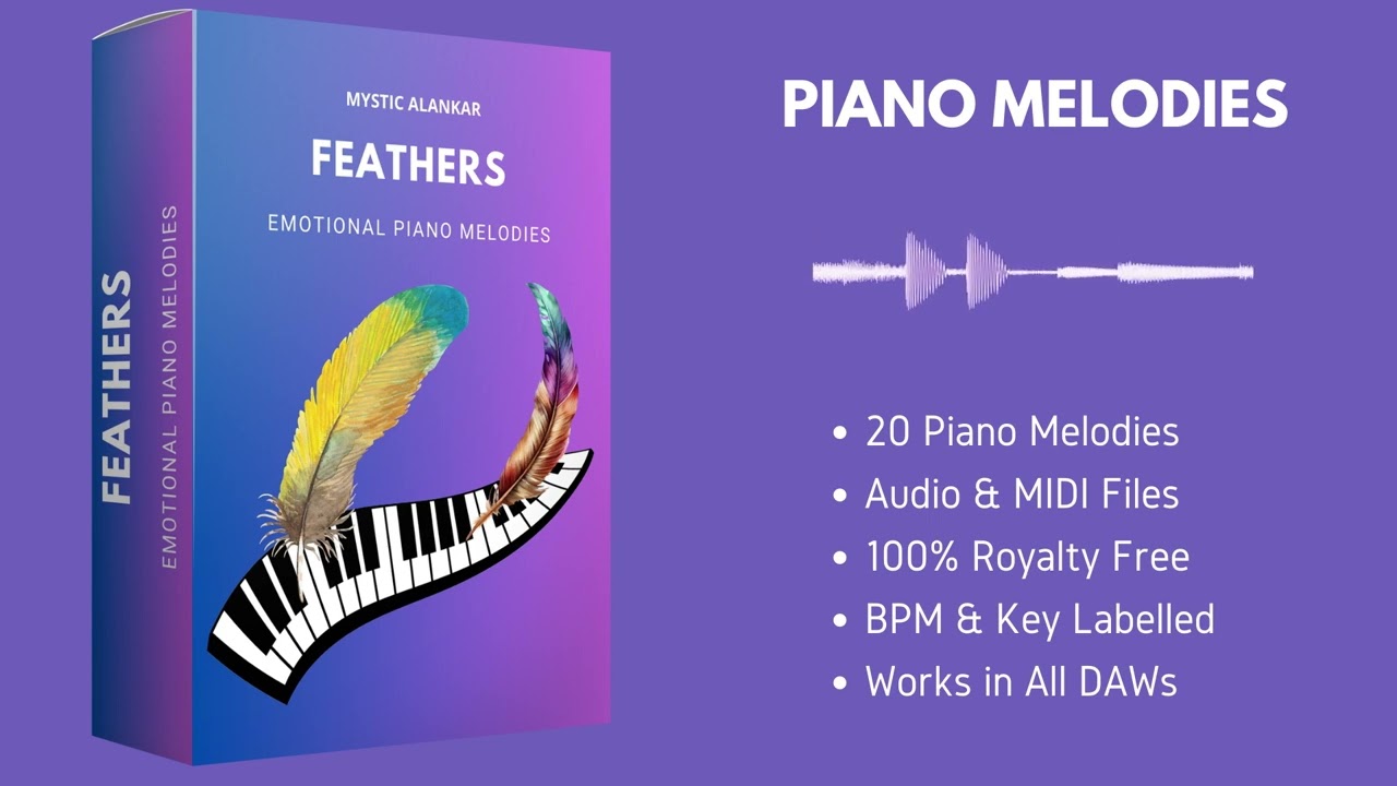 Emotional Piano Melodies | Royalty-Free Sample Pack | MIDI Files included