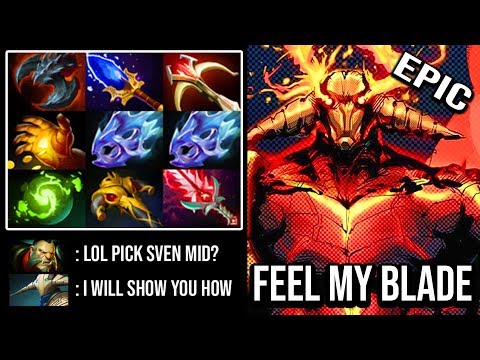 NEW STYLE Mid Pro Sven 10 Slotted Vs Insane Rat Lycan - Epic Farm Speed Top MMR DotA 2