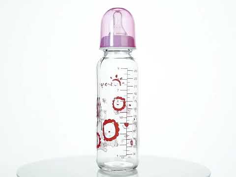 Миниатюра изображения товара Бутылочка для кормления Sun Delight Стеклянная / 31045 (250мл, красный)