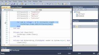 Visual Basic Tutorial - 60 - Sorting And Reversing Arrays