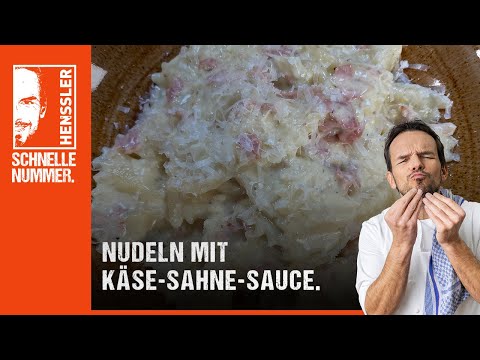 Quick pasta with cheese and cream sauce recipe by Steffen Henssler | Budget-friendly recipes