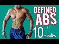 GET DEFINED ABS in 10 MINUTES! FOLLOW ALONG with this NO EQUIPMENT SIX PACK ABS WORKOUT EVERYDAY!