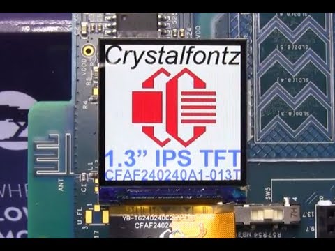 Crystalfontz CFAF240240A1-013T IPS wearable TFT with PSoC6 BLE Pioneer Kit DMA SPI