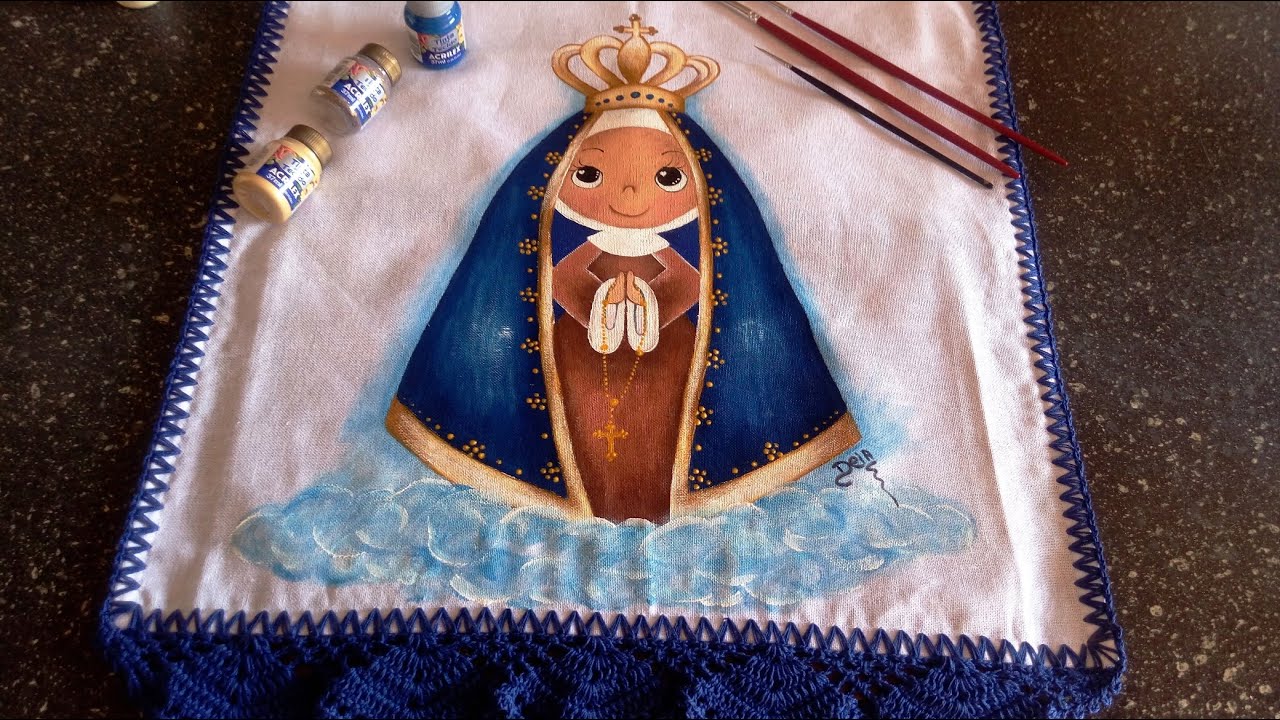 Como pintar Imagem de Nossa Senhora Aparecida.