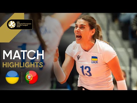 Highlights | Ukraine vs. Portugal - CEV Volleyball European Golden League 2025 | Women
