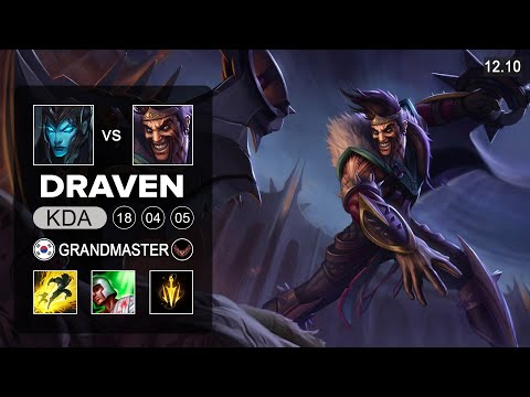 Draven vs Kalista ADC - KR Grandmaster - Patch 12.10 Season 12