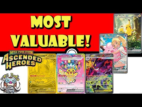 The Most Valuable Cards from Ascended Heroes! Top 10! This Set is HUGE for Value! (Pokemon TCG News)