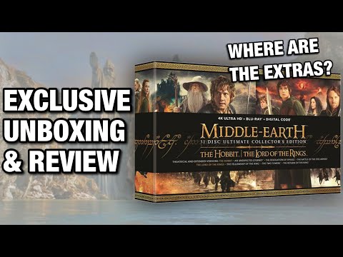 MIDDLE EARTH 4K UHD ULTIMATE COLLECTOR’S EDITION UNBOXING & REVIEW | LORD OF THE RINGS & THE HOBBIT