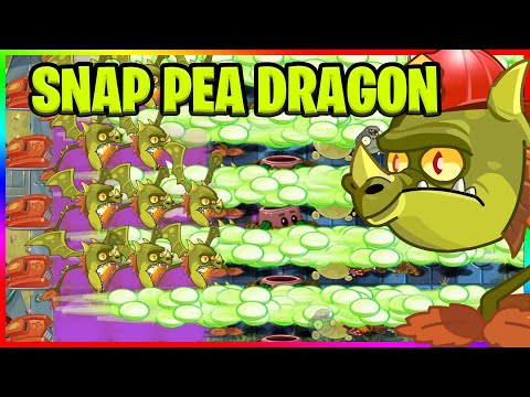 SNAP PEA DRAGON - Plants vs Zombies 2 Epic MOD vs Armor 4 Zombies