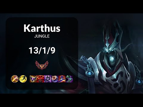 Karthus vs Taliyah JUNGLE - KR GRANDMASTER Patch 14.24