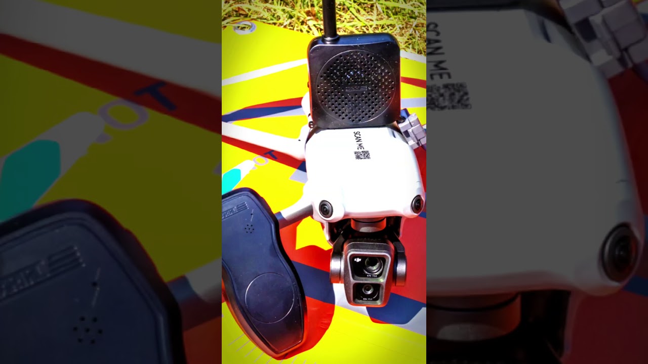 Drone loud speaker megaphone link to buy in the description. Mini/air/mavic drones.