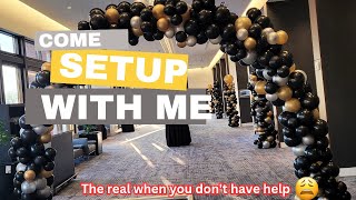 Balloon Set-Up | The real life of a One Man Band Stand |