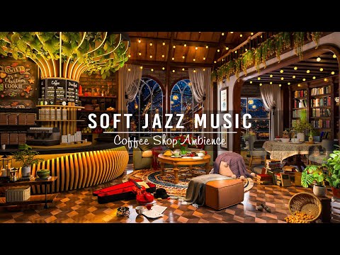 Soft Jazz Instrumental Music for Study,Work,Unwind ☕ Relaxing Jazz Music & Cozy Coffee Shop Ambience