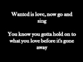 Phillip Phillips-Wanted Is Love (Lyrics) 