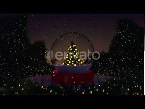 Snow Globe Night HD | Motion Graphics - Envato elements