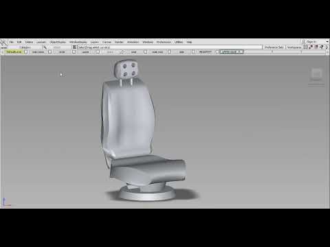 Rotating Car Seat Concept | Autodesk Alias  2019 | Student Version | 18- May - 2019 Sideview