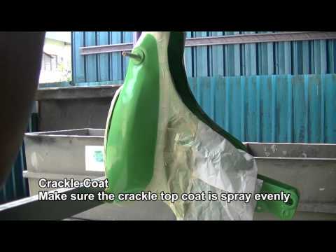 OLDSKOOL Bike with Unique Identity - Gox7 LEATHER CRACKLE EFFECT PAINT