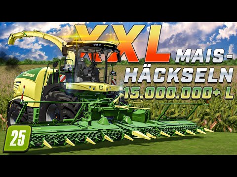 🆕 LS25 🌽 XXL MAISHÄCKSELN mit 40 SPIELERN 🚜 15.000.000+ LITER [RIVERBEND SPRINGS]