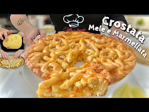 CROSTATA MELE E MARMELLATA 🍎 FROLLA SENZA BURRO scioglievole e cremosa