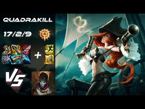 BOTTOM Miss Fortune vs Jhin [QUADRAKILL] - NA Grandmaster Patch 25.S2.1