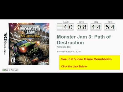 Monster Jam : Path of Destruction Nintendo DS