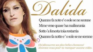 Dalida - O sole mio - Paroles (Lyrics)