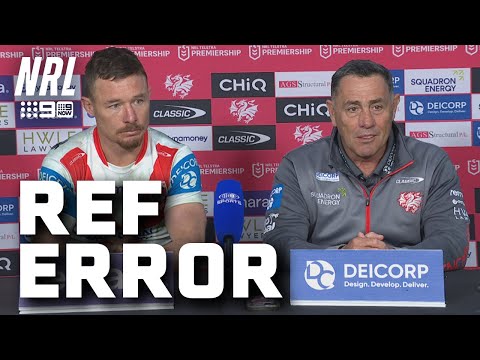 Shane Flanagan CALLS OUT referee ERROR: NRL Presser | NRL on Nine