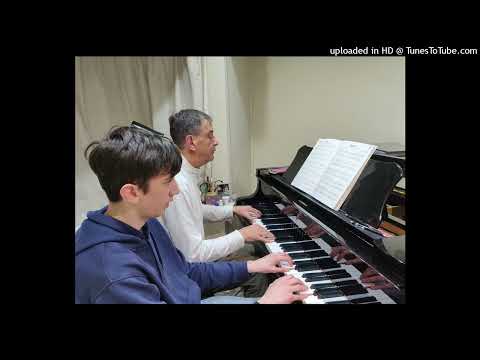 William Dodd and his Dad play Latin Piano Duets by Mike Cornick