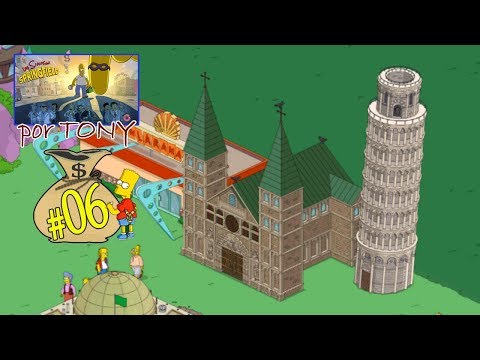 Los Simpson Springfield "Trabajillos, Cap. 6 - La Torre inclinada de Pisa" por Tony