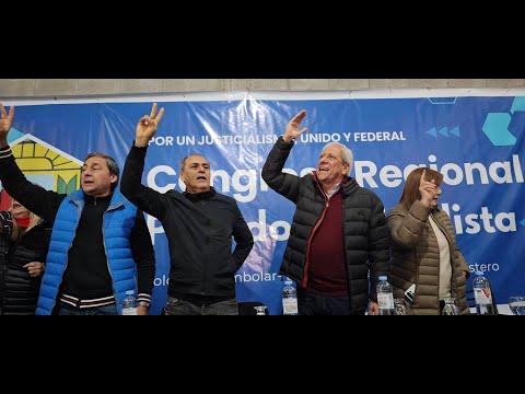 Congreso Regional PJ - Colonia El Simbolar - José Emilio Neder, presidente del PJ - Cierre