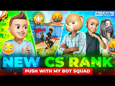 After Update New CS Rankpush With My Bot Squad 🤭😜😅 || @SRB_SCB_Is_Live || #freefire #scb #youtube