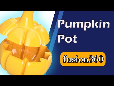 pumpkin Fusion 360 tutorial  sculpt form [Beginner:]