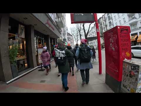 [4K] Hamburg - GERMANY  -  Walking Tour - Winterhude / Mühlenkamp Central Street