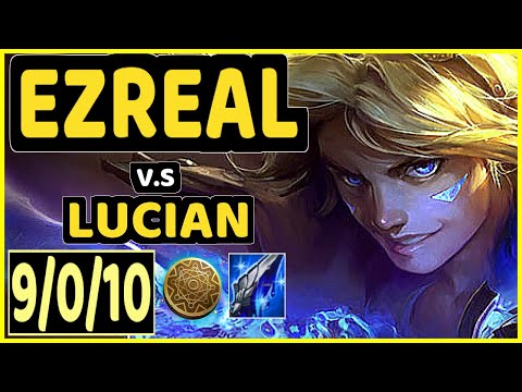 REKKLES (EZREAL) vs LUCIAN - 9/0/10 KDA BOTTOM ADC CHALLENGER GAMEPLAY - EUW