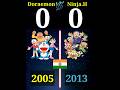 Doraemon VS Ninja Hattori Shorts Doraemon Ninjahattori