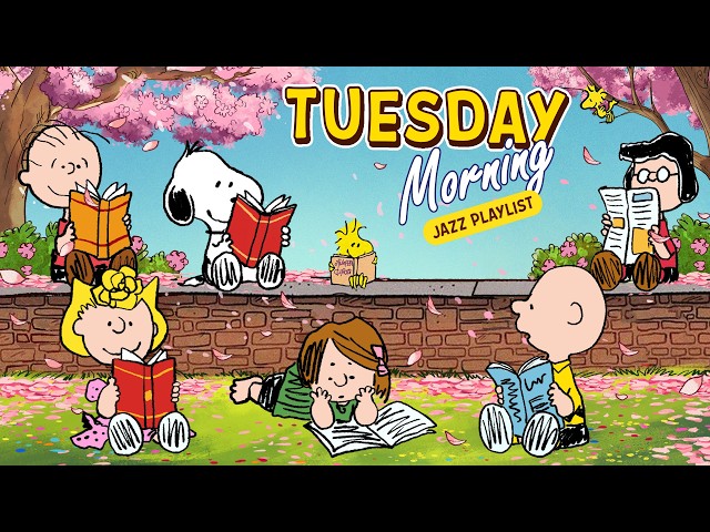 Chill Spring Morning with Snoopy 📚🌸🎼 | Good Morning Jazz Playlist to Relax and Read SDDEFAULT Thumbnail