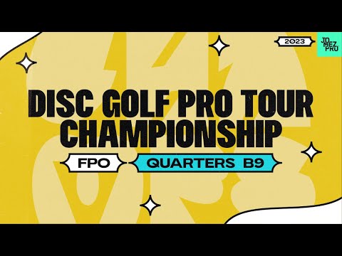 2023 Disc Golf Pro Tour Championship | FPO R2B9| Scoggins, Tattar, Gannon, Handley | Jomez Disc Golf