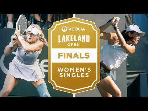 Anna Leigh Waters v Chao Yi Wang at the Veolia Lakeland Open