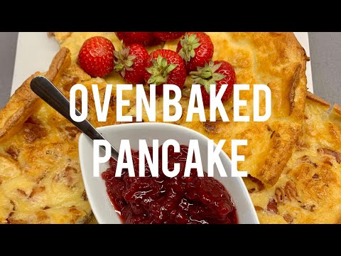 OVEN BAKED SWEDISH PANCAKE WITH BACON || FLÄSKPANNKAKA