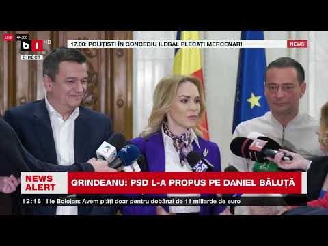 Gabriela Firea, despre candidatura lui Daniel Băluță_Știri B1TV_27 oct. 2025