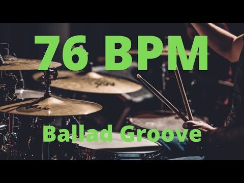 76 bpm drum beat - 4/4 Ballad Groove by solidtracks