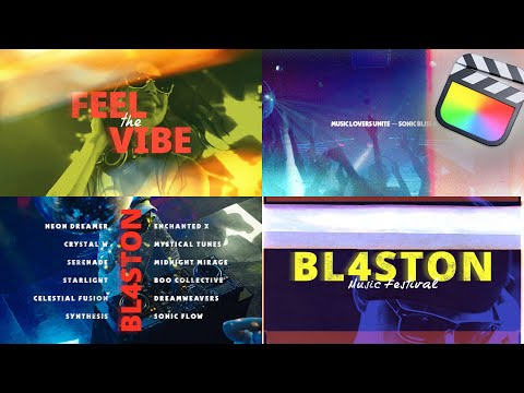 Music Event Modular Template for Final Cut Pro — MotionVFX