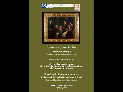Presentazione del restauro del dipinto Ritratto di famiglia (Jean Baptiste Frederich Desmarais)
