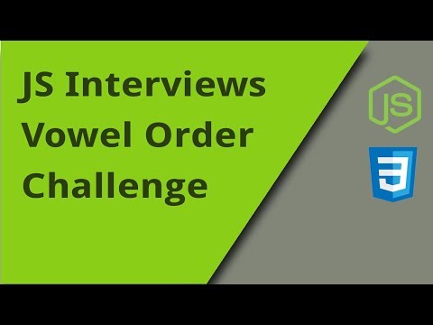 JS Interview Vowel Flip Question 20