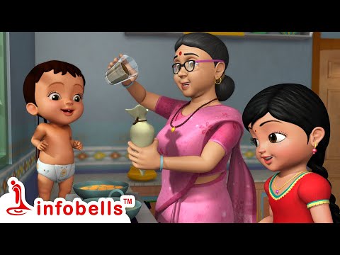 Ajjiya Adugemaneyalli Jalebi - Grandma Song | Kannada Rhymes for Children | Infobells