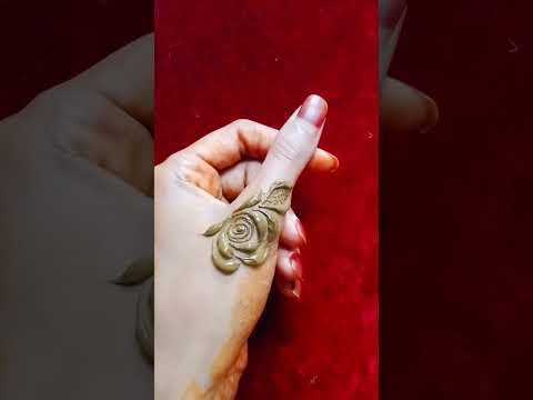 Easy Rose Mehndi Design For Finger/Simple & Stylish Mehndi Design For Beginner/Arabic Mehndi#shorts
