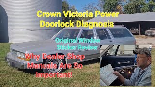 1988 -91 Ford Crown Victoria LX Wagon Power Doorlock Diagnosis and Repair