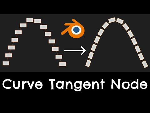Curve Tangent  | Blender Geometry Nodes Tutorial