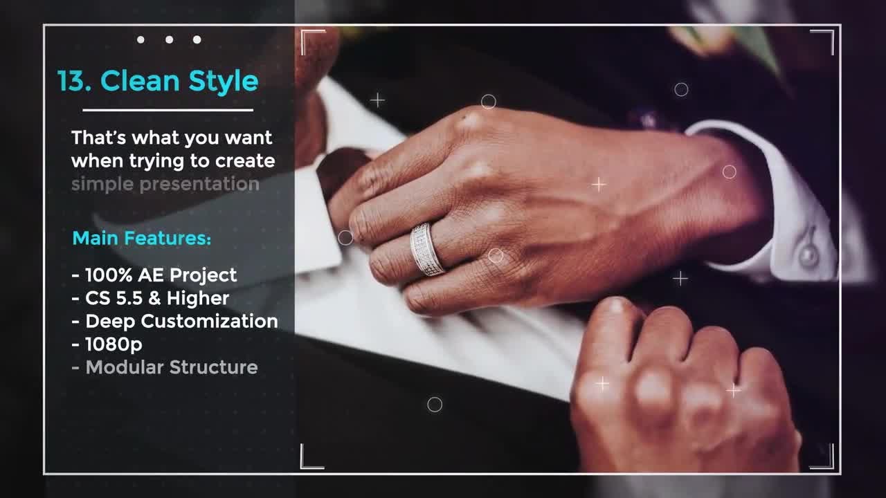 Simple Presentation Slideshow After Effects Templates